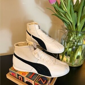 NWOT Puma White Perforated Sneakers Size 6